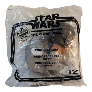 2008 Star Wars Clone Wars PRINCESS LEIA・#12 Bobble Head・McDonald Happy Meal・NEW.